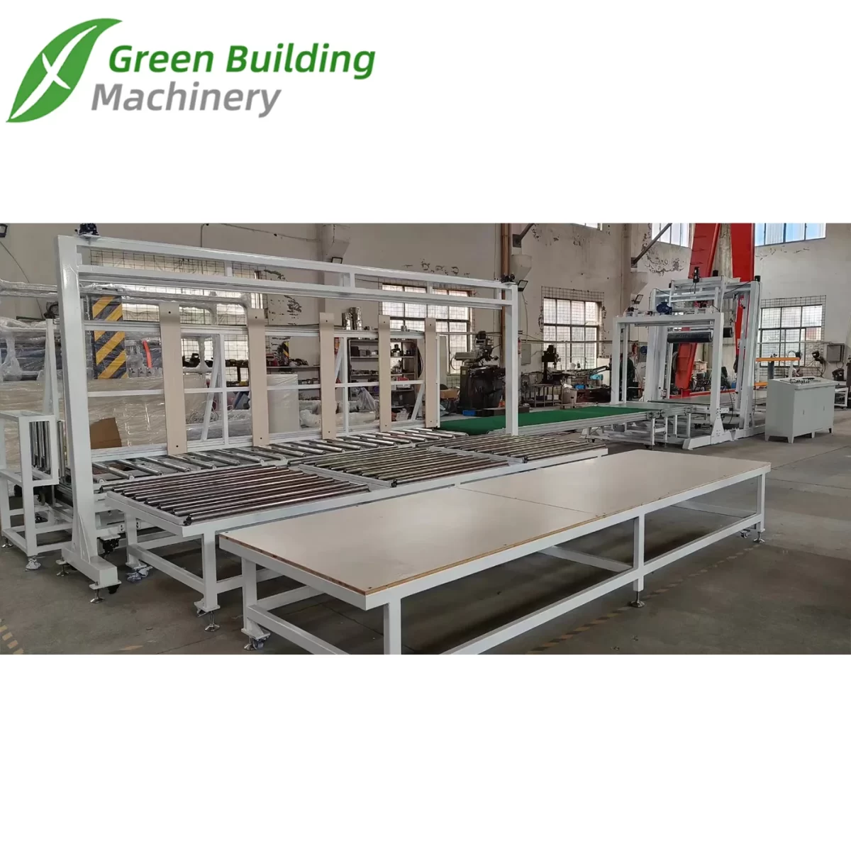 EPS three table continuous cutting machine - Automatic three tables continuous EPS sheet Cutting Machine 6 - Green Building EPS Machine