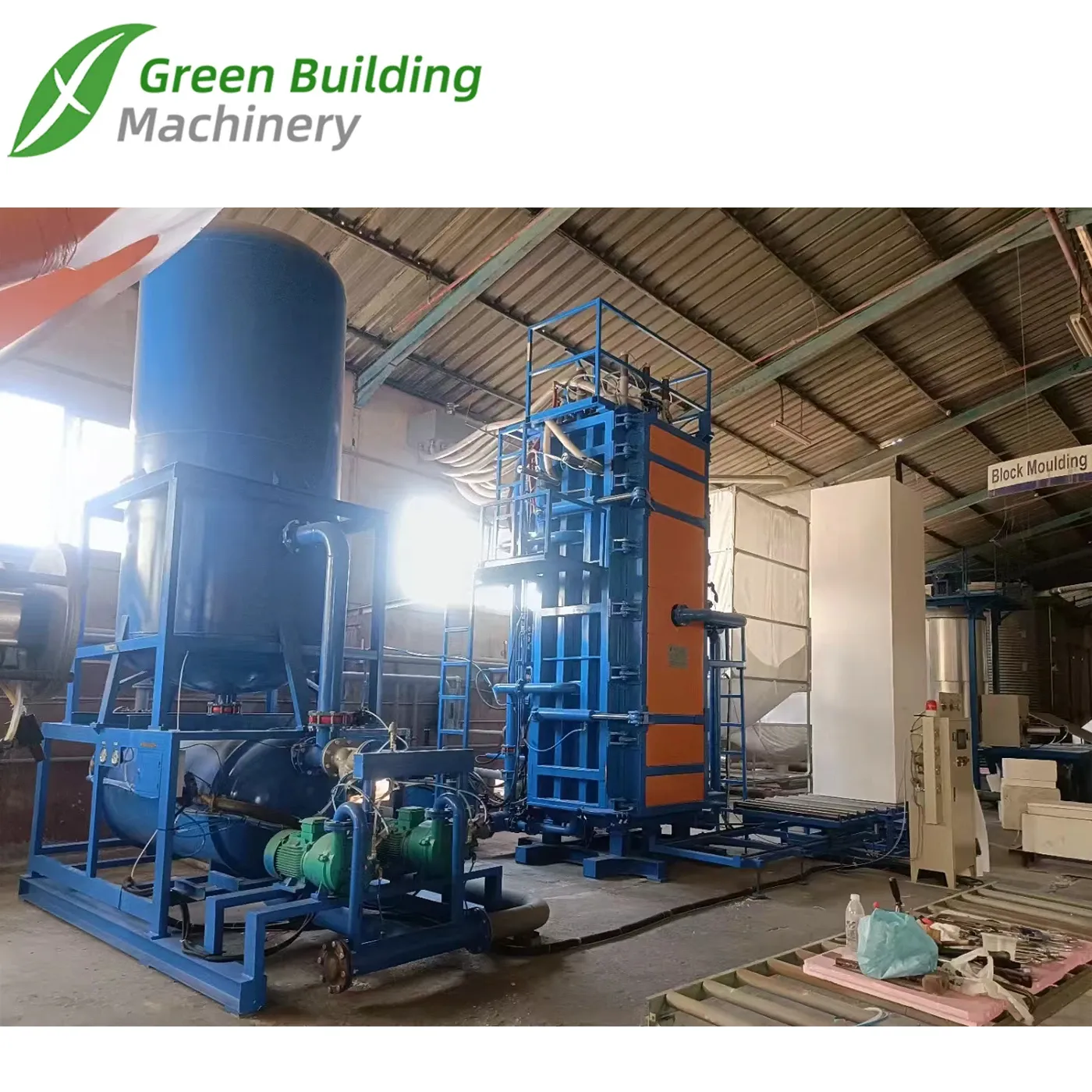 EPS block molding production line - EPS block molding production line 1 - Green Building EPS Machine